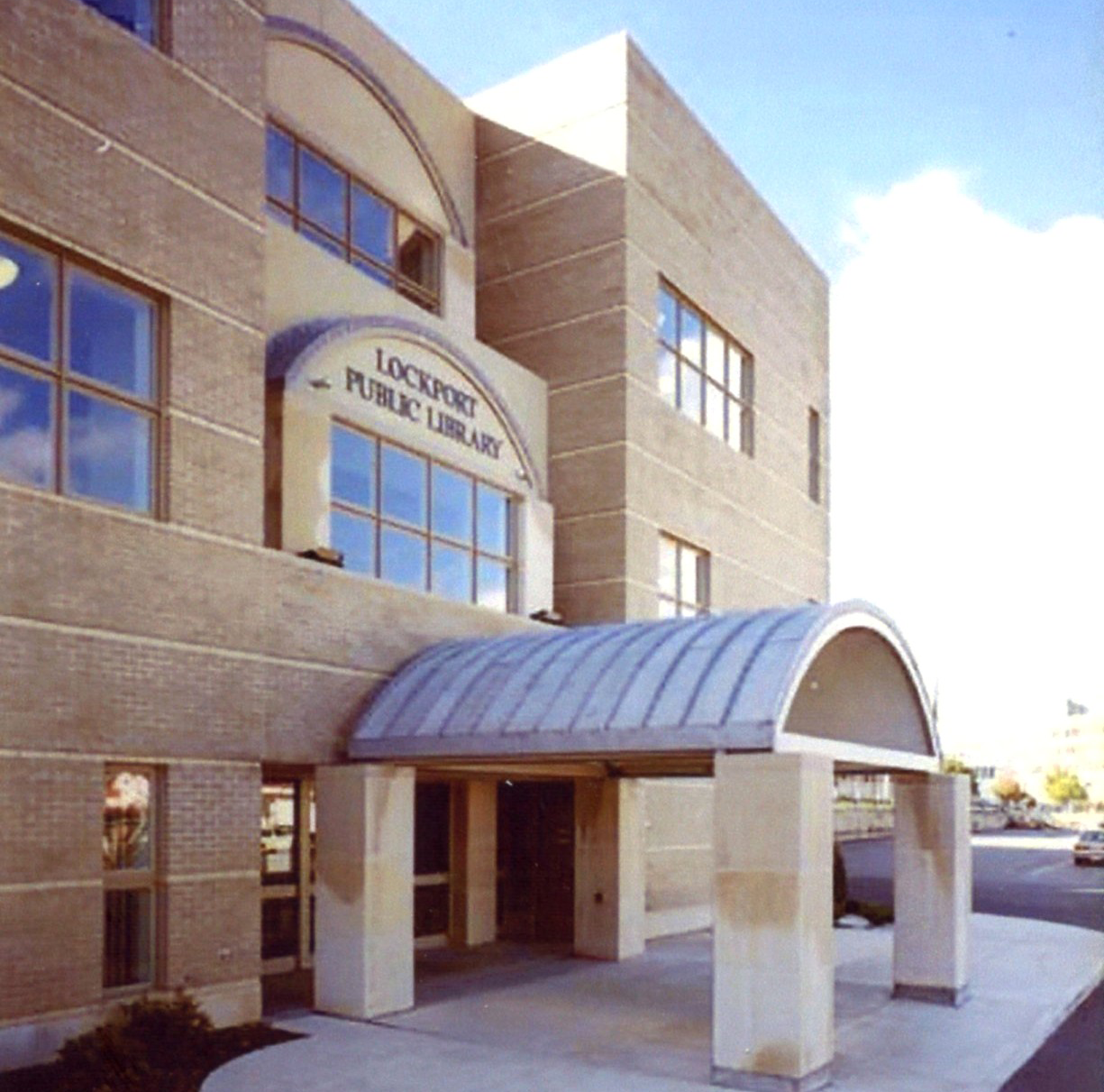 Library building Chestnut Street entrance