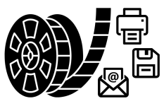 Roll of film, printer, email, and floppy disc. 