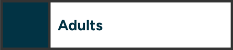 Adults landing page hover button